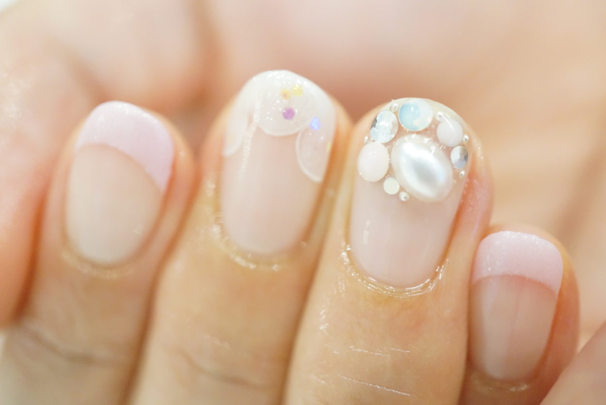 レースフレンチネイル Salon De Lupinus サロン ド ルピナス